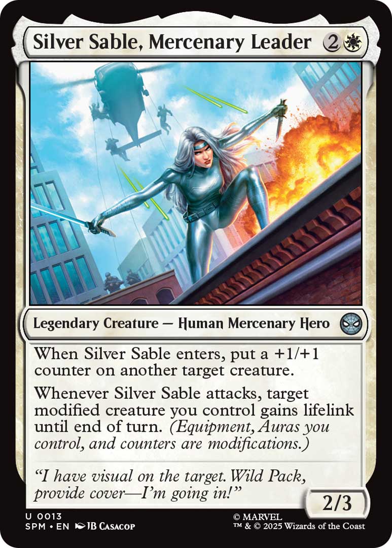 Silver Sable Card