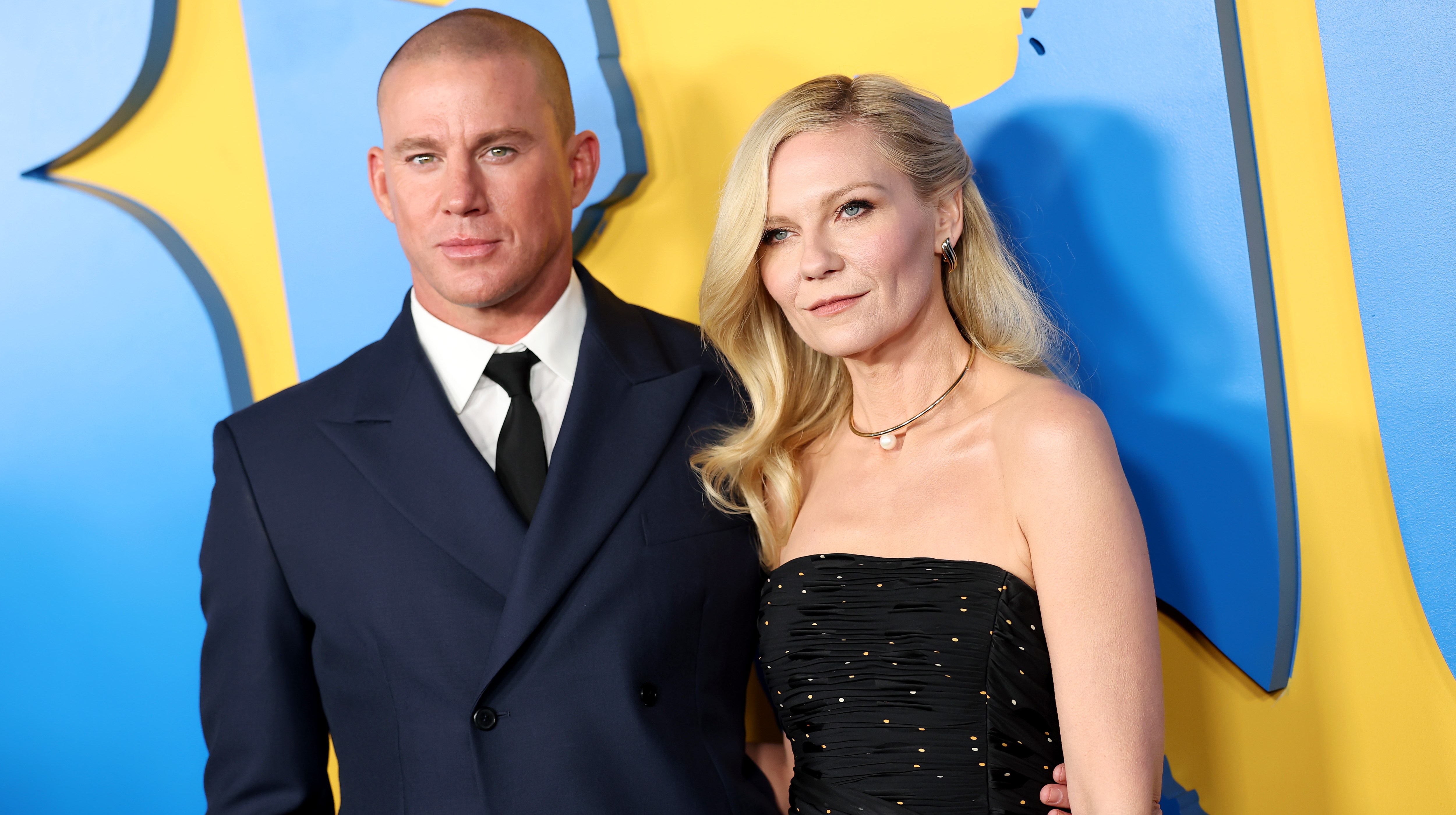 Channing Tatum and Kirsten Dunst attend the Los Angeles premiere of ‘Roofman’