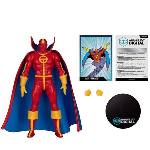 McFarlane Toys Red Tornado Action Figure Side View