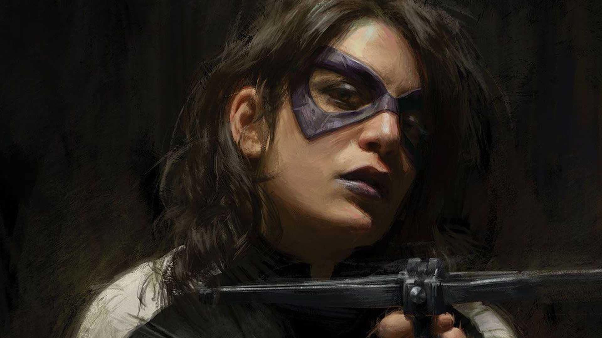 Huntress holding a crossbow from Secret Files and Origins