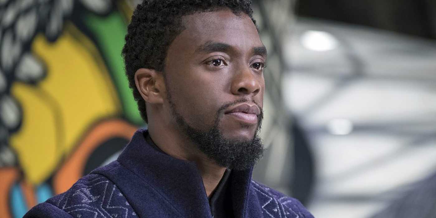 Chadwick Boseman as Black Panther.