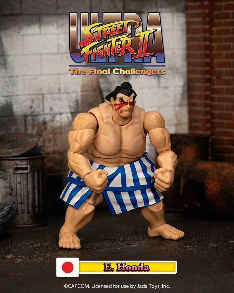 Jada Toys Ultra Street Fighter II E. Honda 1:12 Scale Action Figure Figures Coming November 24th