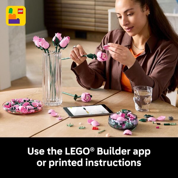 LEGO Botanicals 10374 Bouquet of Pink Roses