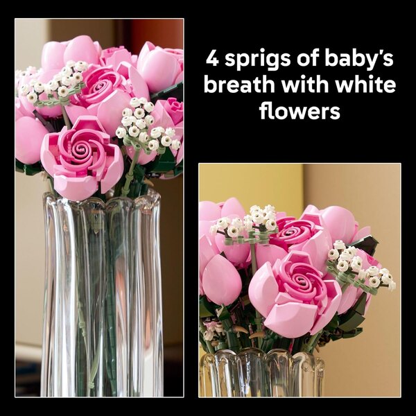 LEGO Botanicals 10374 Bouquet of Pink Roses