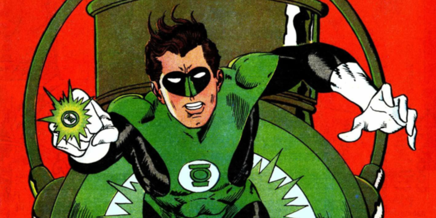 Gil Kane Green Lantern Hal Jordan flying towards viewer