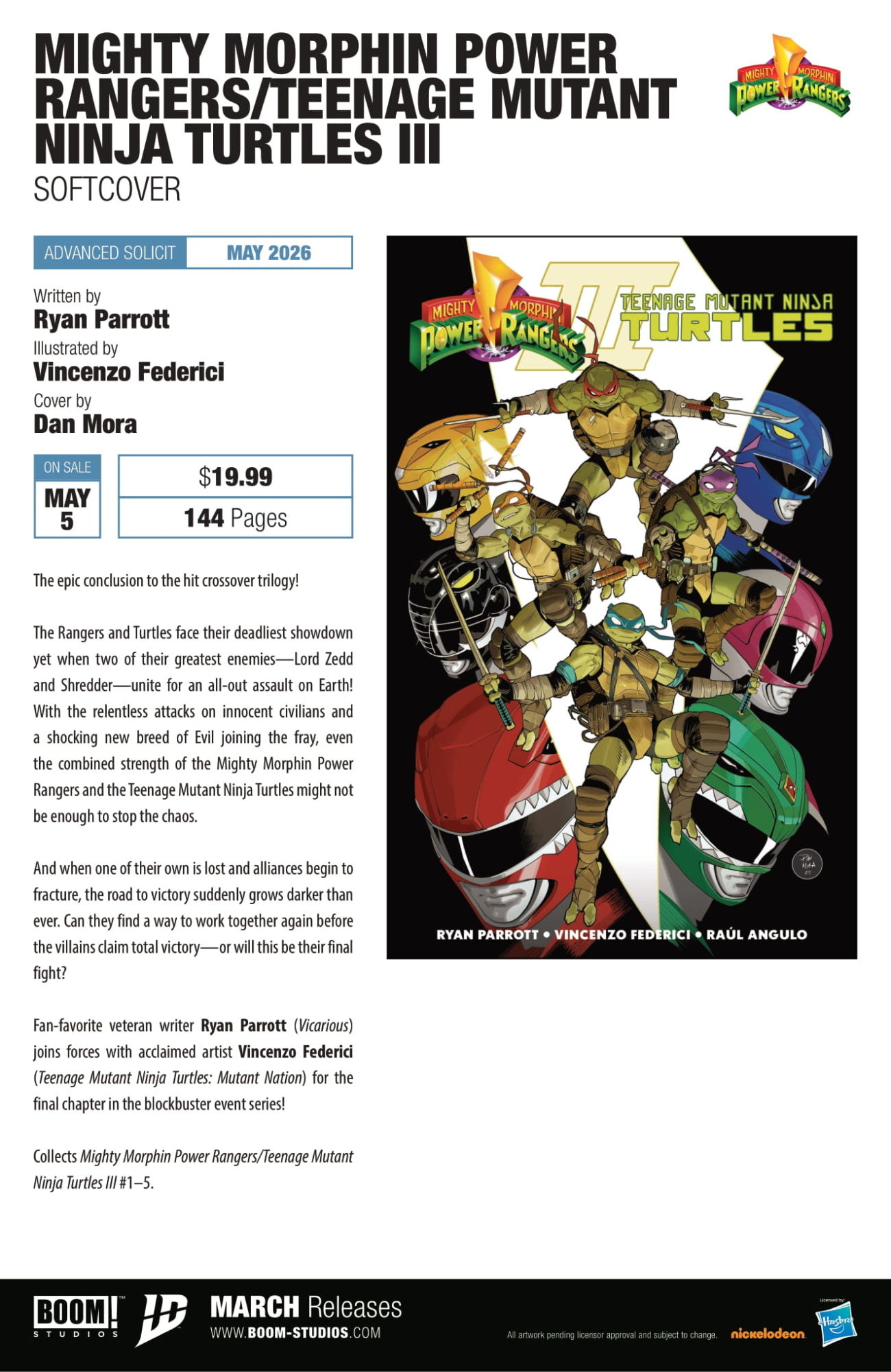 Mighty Morphin Power Rangers/Teenage Mutant Ninja Turtles III #5