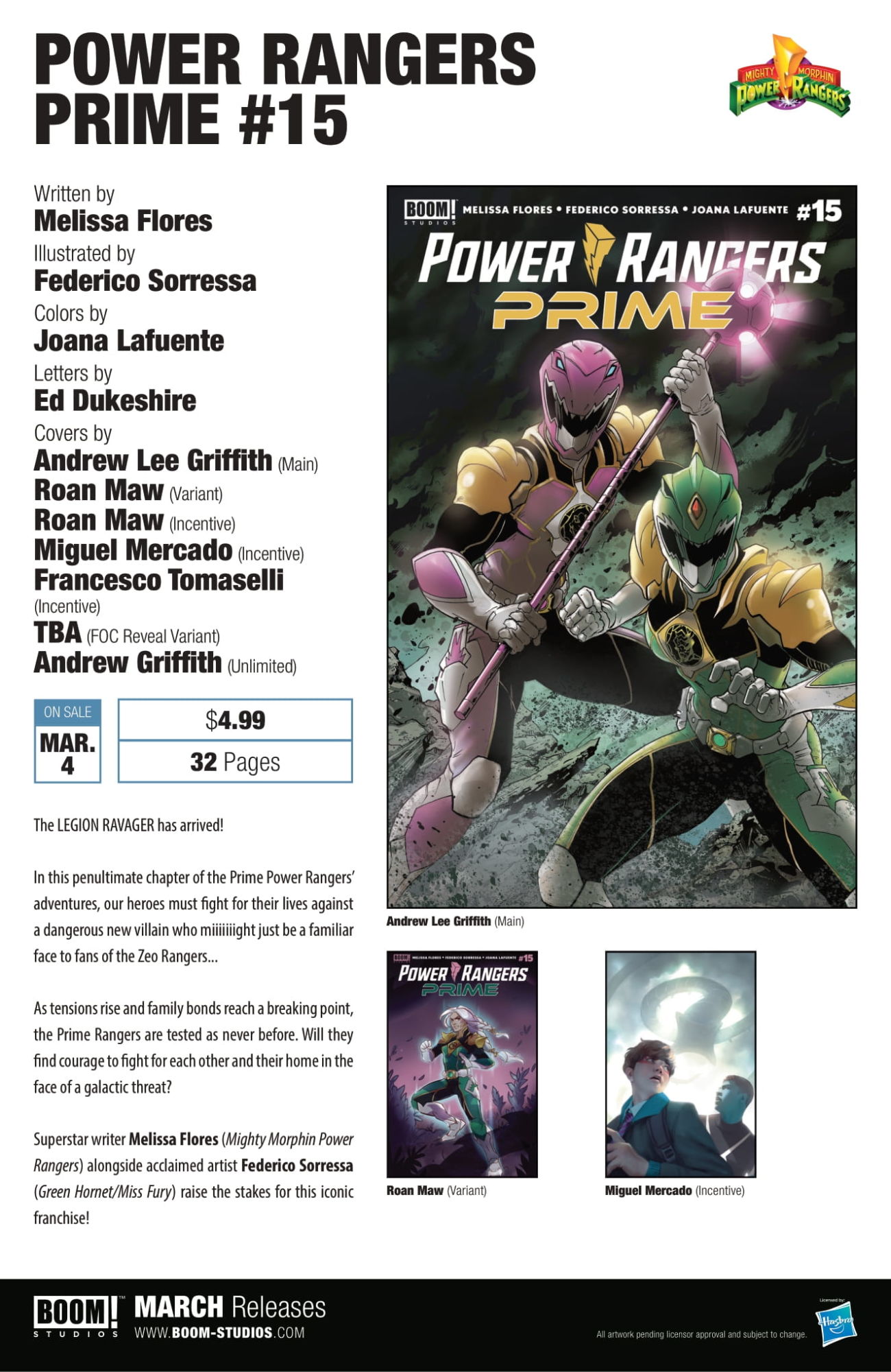 Mighty Morphin Power Rangers/Teenage Mutant Ninja Turtles III Softcover