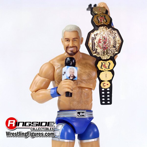 Joe Hendry with TNA Championship belt - detailed view