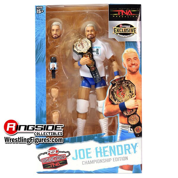 Joe Hendry with TNA Championship belt - front view