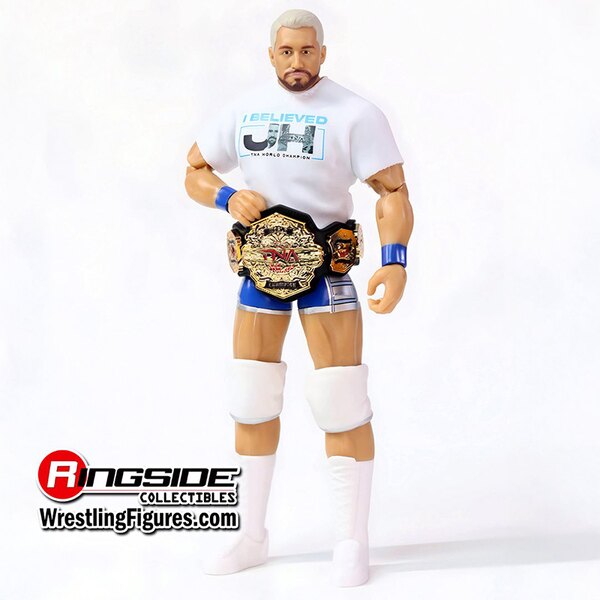 Joe Hendry with TNA Championship belt - back view
