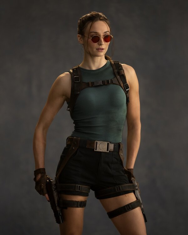 Sophie Turner as Lara Croft