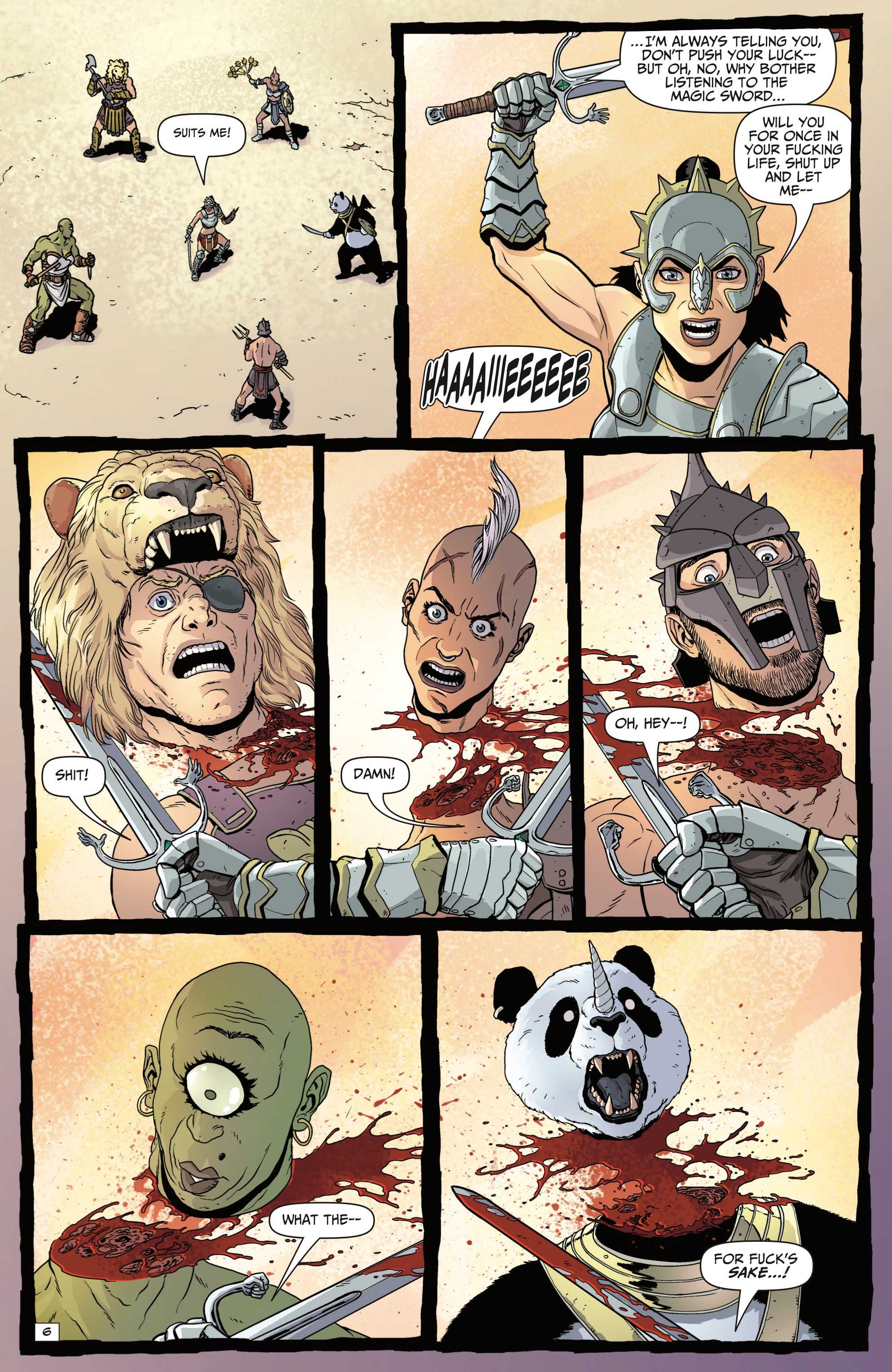 Babs slices off heads