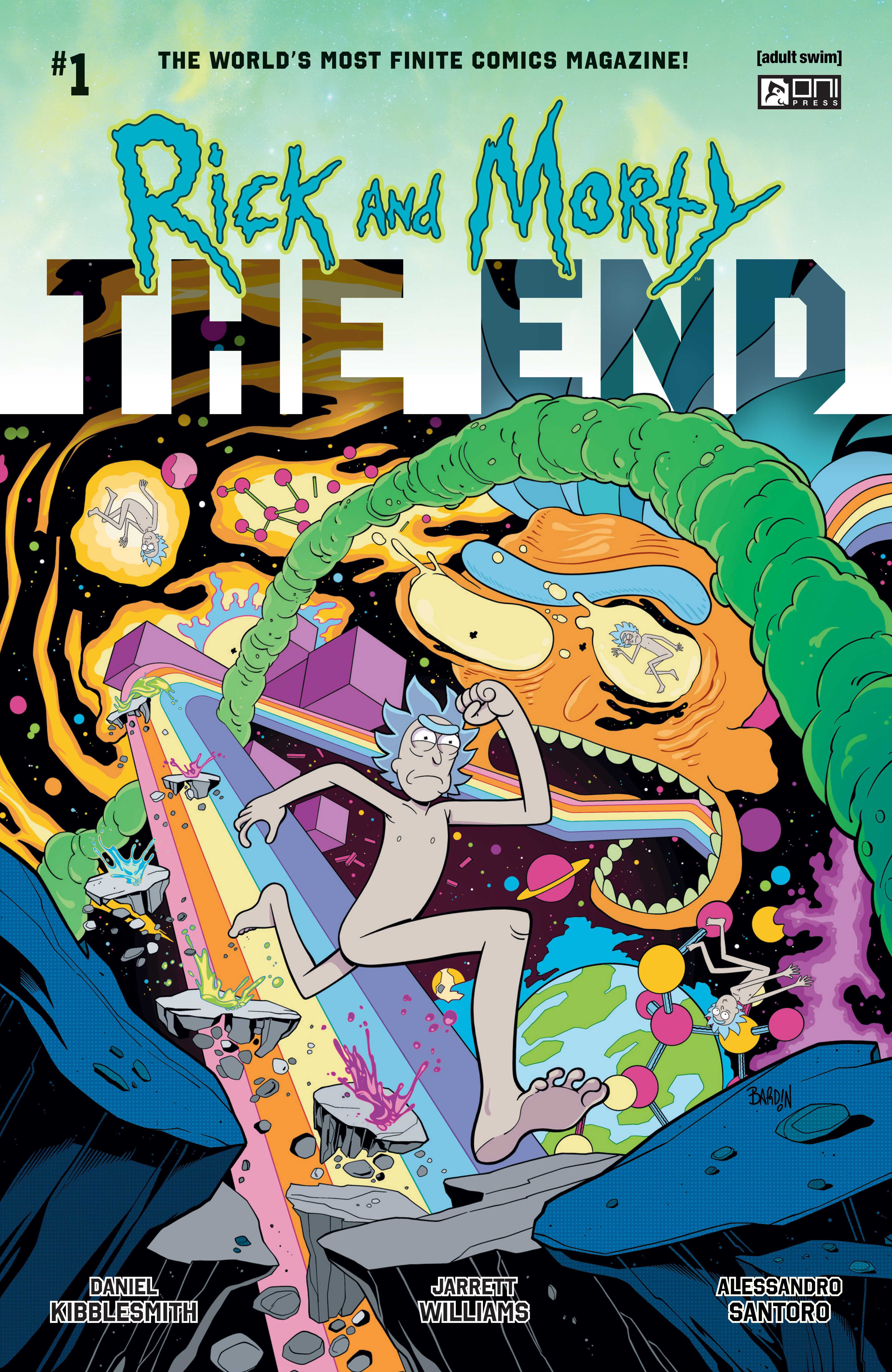 The main cover of Rick and Morty: The End #1