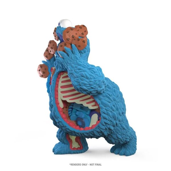 KidRobot Sesame Street Kaiju Anatomy Cookie Monster 8