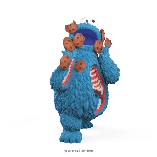 KidRobot Sesame Street Kaiju Anatomy Cookie Monster 8