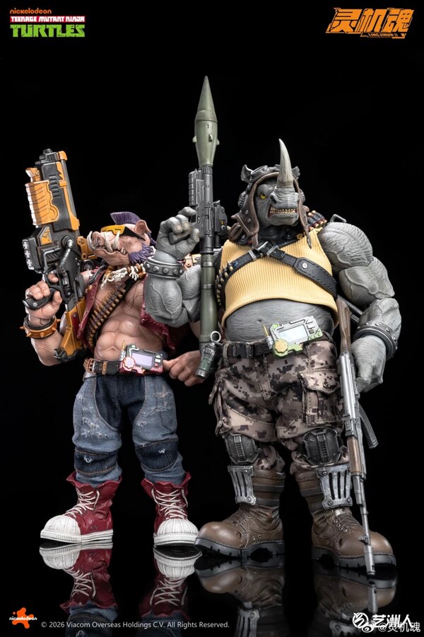 LingJiHun Teenage Mutant Ninja Turtles Bebop and Rocksteady Figures