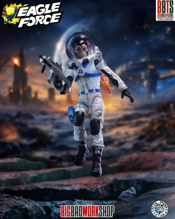 In Stock Alert: Fresh Monkey Fiction/BigBadWorkShop The World of Eagle Force 1/18 Scale Figures at BigBadToyStore