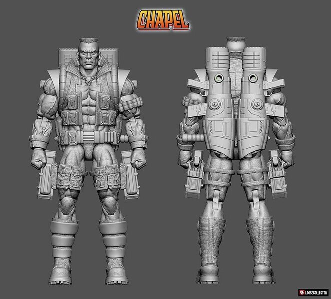 Closeup view of the Youngblood: Badrock collectible figure