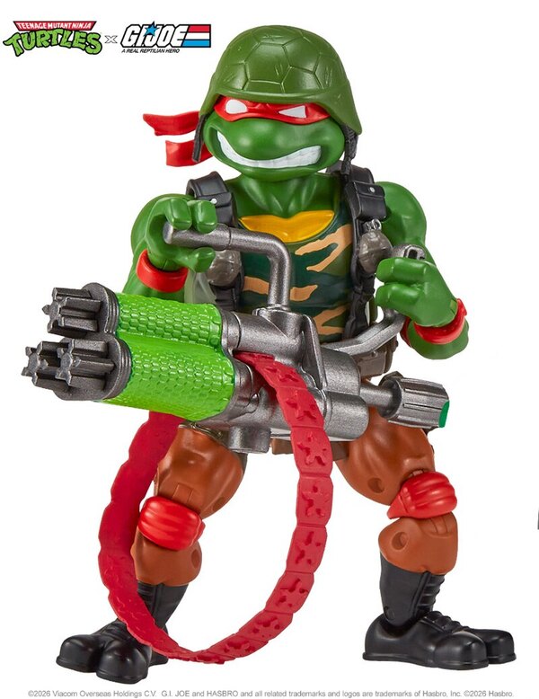 Playmates Teenage Mutant Ninja Turtles x G.I. Joe Crossover Toys
