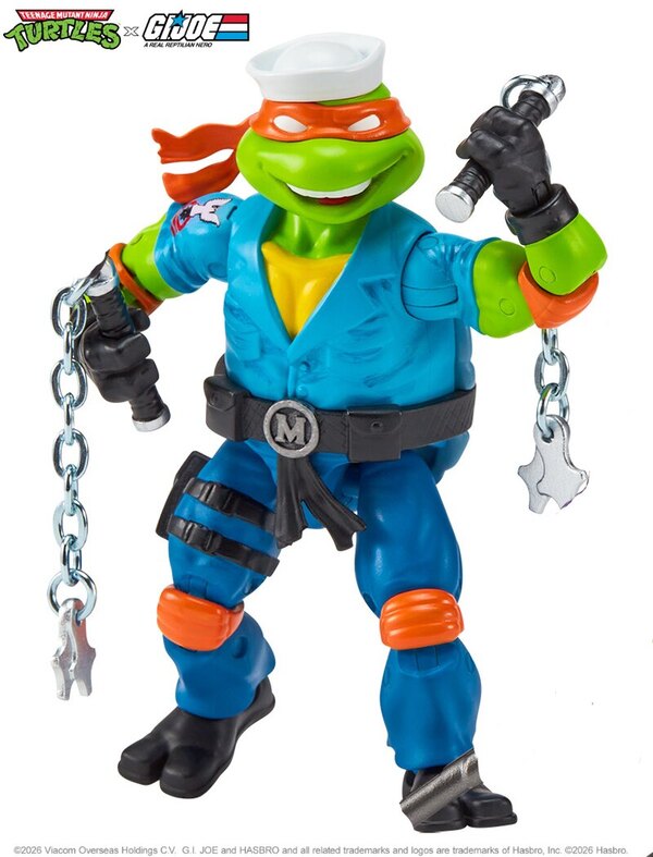 Playmates Teenage Mutant Ninja Turtles x G.I. Joe Crossover Toys