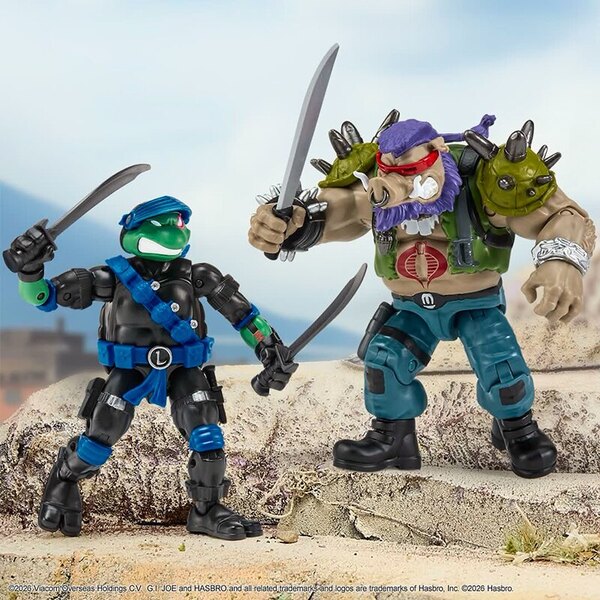 Playmates Teenage Mutant Ninja Turtles x G.I. Joe Crossover Toys
