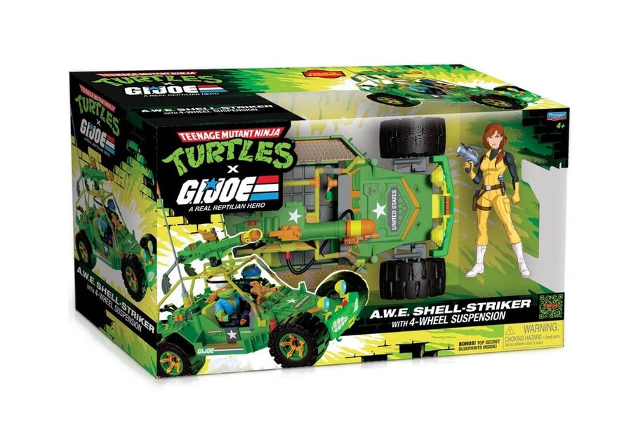 Playmates Teenage Mutant Ninja Turtles x G.I. Joe Crossover Toys