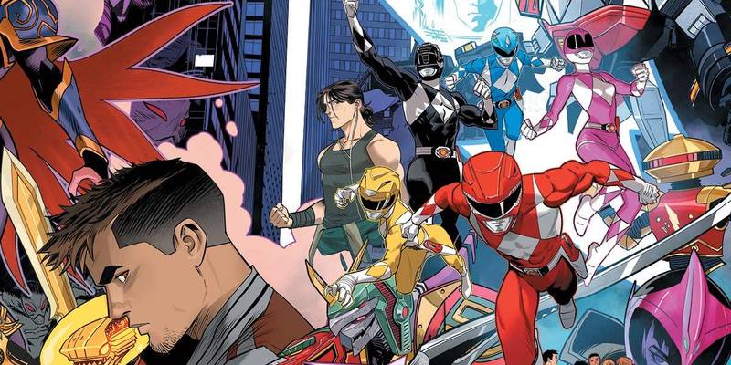 Go Go Power Rangers comic art by Dan Mora.