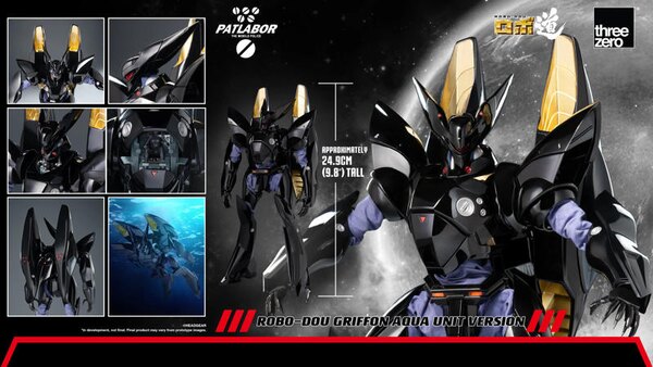 Threezero Mobile Police Patlabor Robo-Dou Griffon Aqua Unit Version Action Figure Image 1