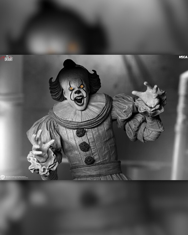 NECA: Welcome to Derry Ultimate Black & White Pennywise 7” Scale Figure