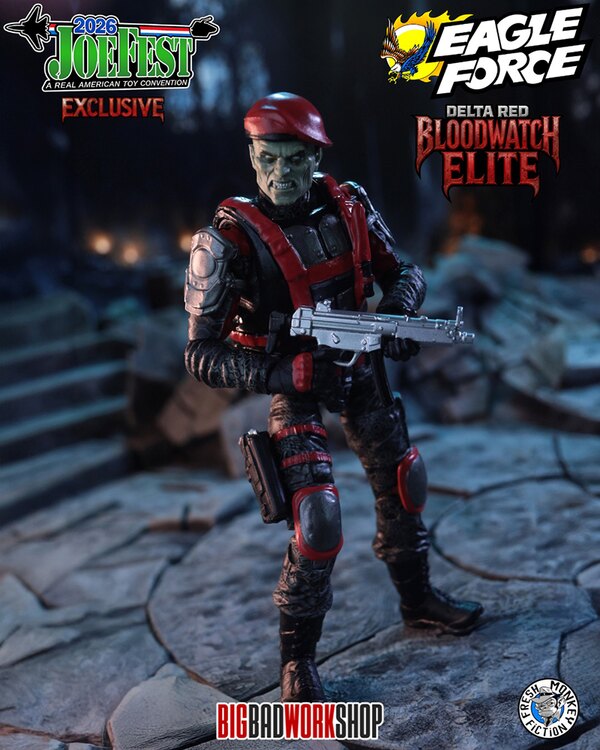 BigBadWorkshop The Operation: Monster Force Delta Red Bloodwatch Elite 1/18 Figure (Joefest 2026 Exclusive)