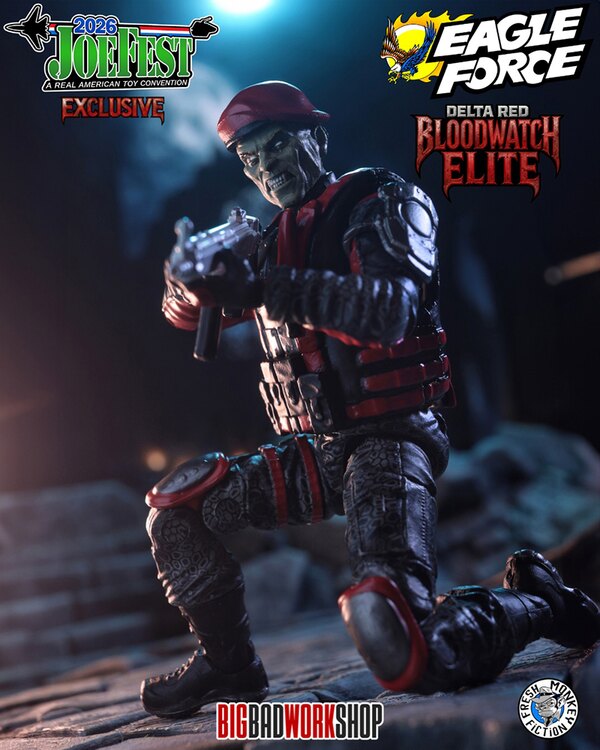 BigBadWorkshop The Operation: Monster Force Delta Red Bloodwatch Elite 1/18 Figure (Joefest 2026 Exclusive)