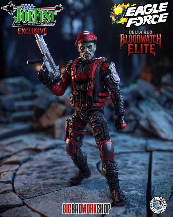 BigBadWorkshop The Operation: Monster Force Delta Red Bloodwatch Elite 1/18 Figure (Joefest 2026 Exclusive)