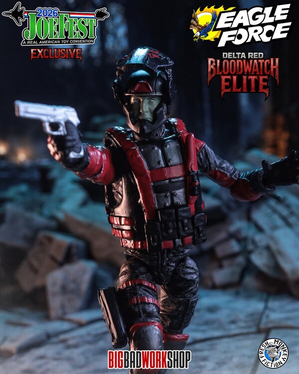 BigBadWorkshop The Operation: Monster Force Delta Red Bloodwatch Elite 1/18 Figure (Joefest 2026 Exclusive)