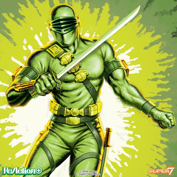 G.I. Joe Glow-In-The-Dark Snake-Eyes ReAction+ Figure Preview From Super7