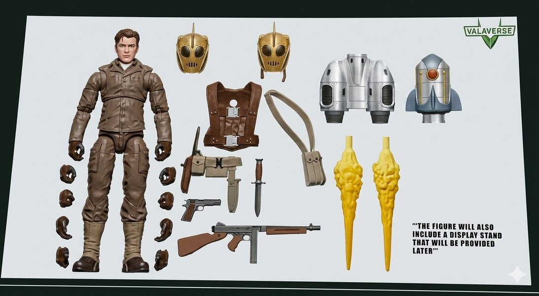 Close-up of The Rocketeer figure