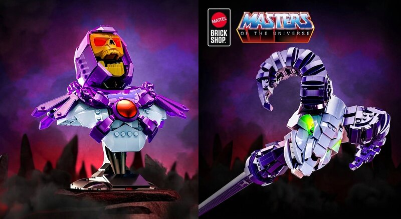 Masters Of The Universe Brick Shop Skeletor Bust And Havoc Staff Revealed