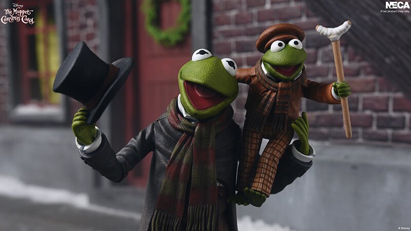 Pre-Order Alert - NECA The Muppets: The Muppet Christmas Carol Ultimate Kermit as Bob Cratchit and Robin as Tiny Tim Scale Action Figure 2-Pack