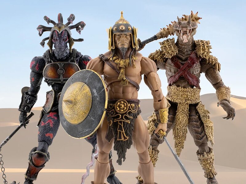 Pre-Order Alert: Savage Crucible Set'Karra, Naa'Om Arkon and Kubla Khan (Frazetta) Action Figures