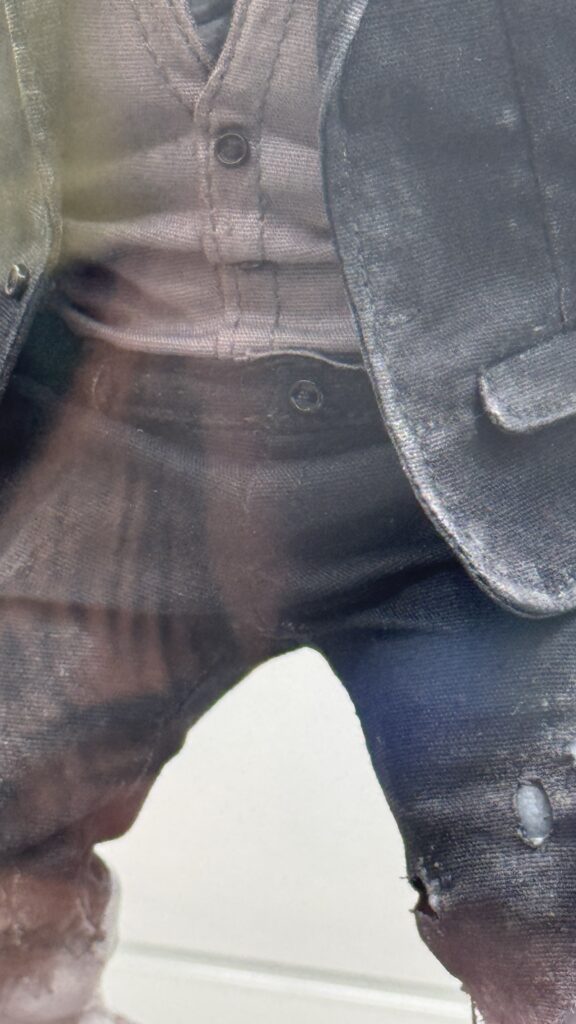 Close-up of the Mezco One:12 Collective Solomon Grundy costume at SDCC 2026