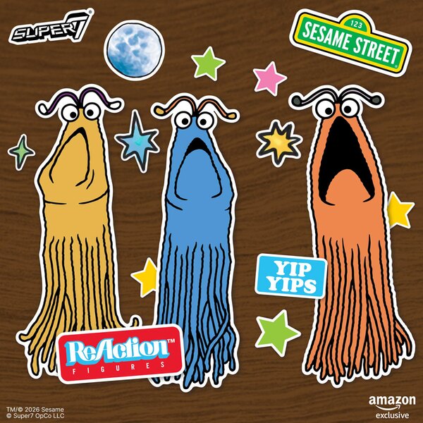 Super7 Teases Amazon Exclusive ReAction Sesame Street Yip Yips Figures