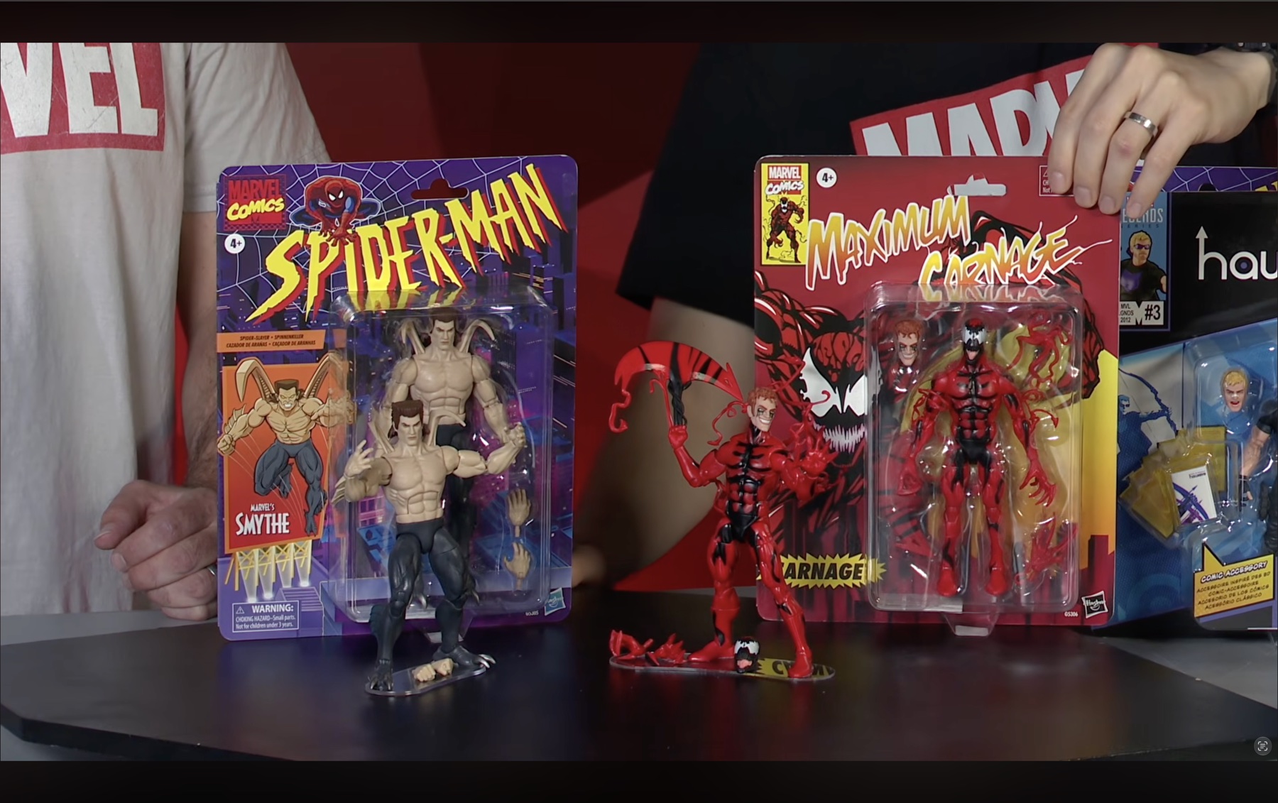 Marvel Legends Smythe and Maximum Carnage Carnage figures