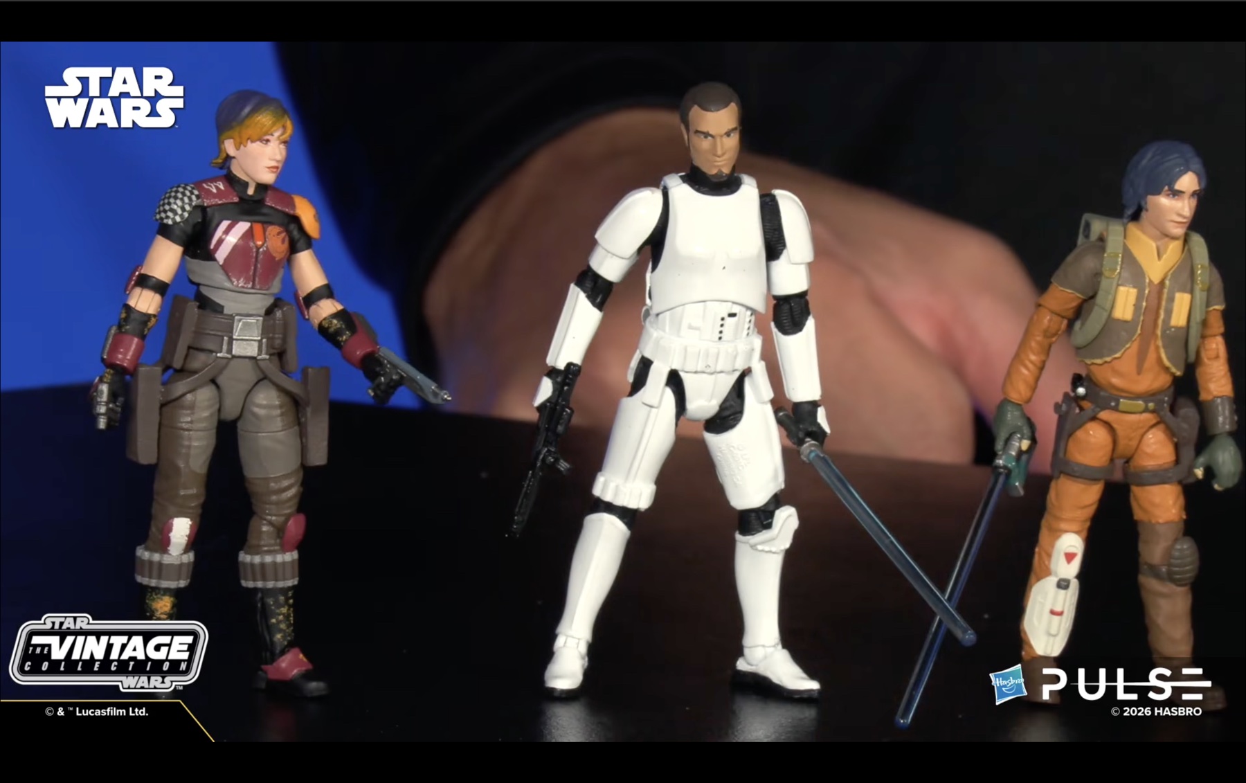 Sabine Wren, Kanan Jarrus, and Ezra Bridger from the Lothal Rebels three-pack.